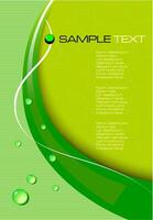 Elegant Green Card Background Art, Abstract Geometric Design for Invitations and Branding vector