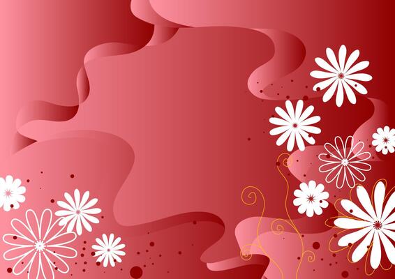 Vibrant Red Floral Abstract Background Art - Seamless Pattern for Creative Designs