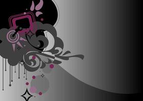 Elegant Abstract Floral Pattern in Soft Gray Background vector