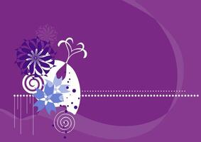 Elegant Plum Floral Abstract Background Illustration for Creative Designs vector