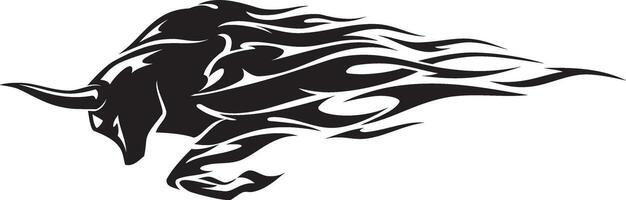Bull Super Charge Flame vector