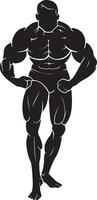 Body Builder, Front Flex vector