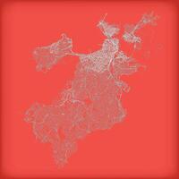 Boston City in Massachusetts United Stated street road map,outline illustration image vector