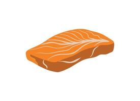 Fresh Salmon Fillet for Culinary Use vector