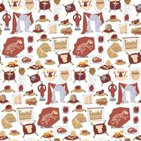 Colorful pattern of ancient artifacts vector