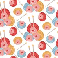 Colorful yarn and snail pattern design vector