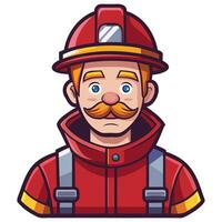 Heroic Fireman Illustrations vector
