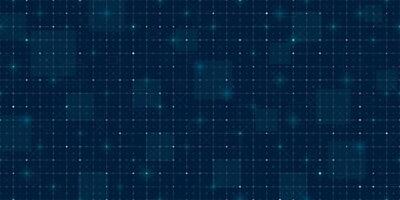Futuristic tech HUD grid with seamless mesh pattern and digital blueprint style. Dark blue background with light virtual lines, radar and data interface. Perfect for sci fi games or AI dashboard. vector