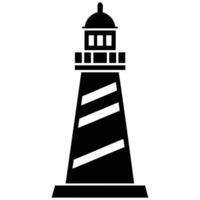 Scenic Lighthouse Outline Illustrations vector