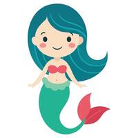 Whimsical Ocean Nymph Designs vector