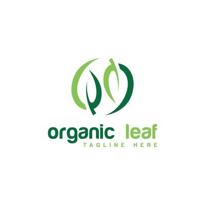 organic leaf logo design modern creative unique leaves design