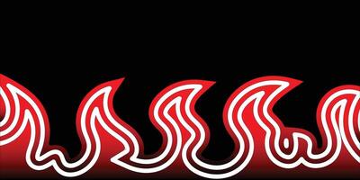 Fire Texture Background. Flaming Backdrop. Wide Fire Banner Design. Repeating Flame Pattern. Seamless Fire Element Print. vector