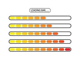 progress bar illustration highlighting percentage completion from 50 to 100. A clear visual representation for activity monitoring and goals achievement tracking vector