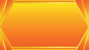 Bright Gradient Hexagonal Frame with Vibrant Orange and Yellow Tones vector