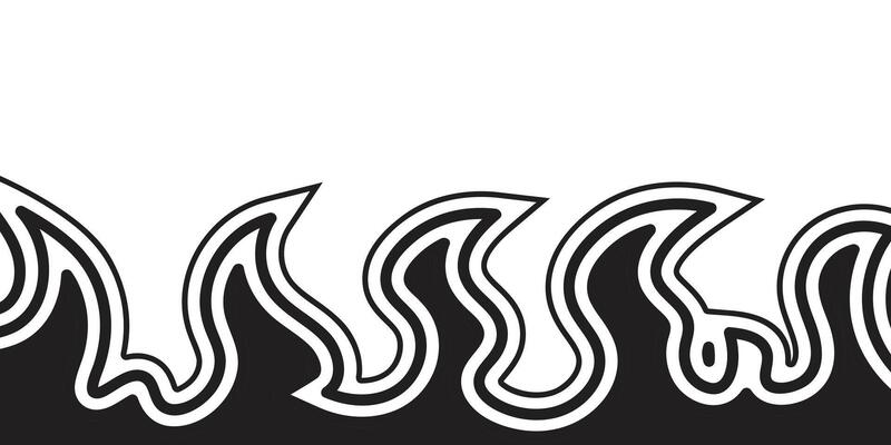 Abstract Fire Background. Stylized Flame Background. Hand-Drawn Fire Background. Fire Silhouette. Continuous Line Fire Flame.