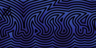 Abstract Blue and Black Geometric Lines Forming an Artistic Design vector