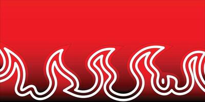Fire Texture Background. Flaming Backdrop. Wide Fire Banner Design. Repeating Flame Pattern. Seamless Fire Element Print vector