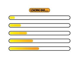 progress bar illustration highlighting percentage completion from 0 to 50. A clear visual representation for activity monitoring and goals achievement tracking vector