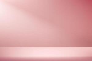 Background Pink Studio Room with Light. Space for selling products on the website. Template mock up for display of product. illustration. vector
