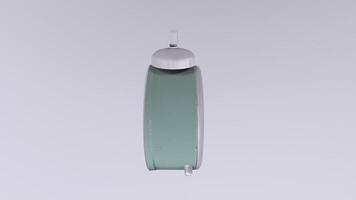 Alarm Clock isolated on white background video