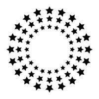 Black and white starburst, sunburst circular pattern. illustration vector