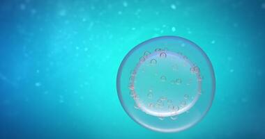 Injection of a substance into a cell in an organism under a microscope. Ovum, a human egg cell, artificial insemination. video