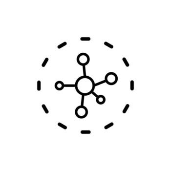 Network icon. Simple element illustration. Network concept symbol design from Artificial Intelligence collection. Can be used for web, mobile and print. vector