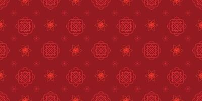 Modern Chinese New Year Abstract Seamless Pattern. Luxury Happy Chinese New Year pattern on red background. Lunar Chinese circular coin pattern for banner, sale ads, poster, pachaging wrapping vector