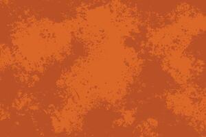 Grunge rusty orange background. Grungy rough orange texture for autumn or halloween. Terracotta distressed texture for posters, overlays, ad, banners vector