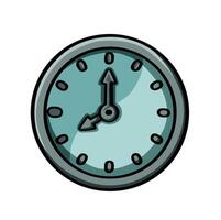 Symbol clock, chart, schedule color illustration vector