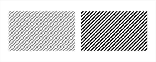 Diagonal Stripe Pattern .Minimalist Thin and Thick Line Design Set on White Background vector