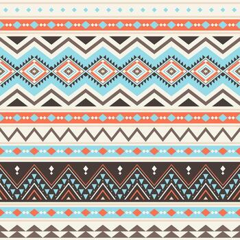 Tribal striped seamless pattern. Aztec geometric background. Can be used in textile design, web design for making of accessories, clothes, decorative paper, wrapping, envelope vector