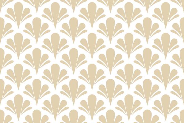Elegant Damask Floral Seamless Pattern. Decorative Flower Illustration. Abstract Art Deco Background