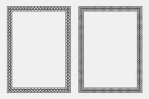Decorative frames for artwork display vector