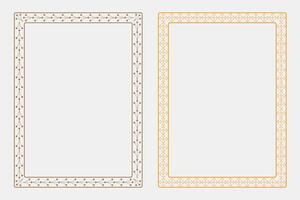 Decorative frames with floral designs vector