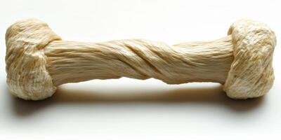 A dog bone with a rope around it photo