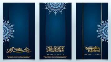 Ramadan Kareem decorative banners vector