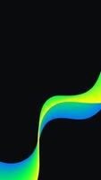 Futuristic fluid gradient. Wave colorful background. Fluid shape black background. vector