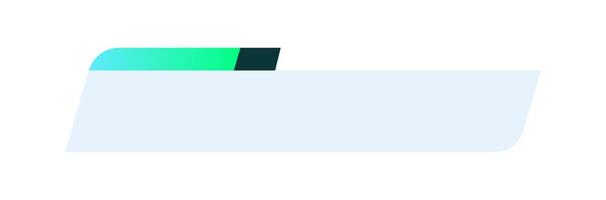 Futuristic lower third interface illustration. Design lower third overlay element. vector