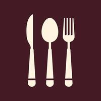 Cutlery trendy useful important Illustration design beautiful colorful background vector