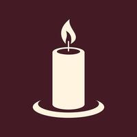 Candle trendy art design practicable amazing colorful useful illustration vector