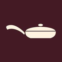 Frying pan trendy useful important Illustration design stunning colorful background vector