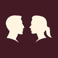 Man and Woman trendy art design practicable amazing colorful useful illustration vector