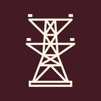 Electric tower trendy useful important Illustration design stunning colorful background vector