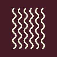 Noodle trendy art design applicable amazing colorful useful illustration vector