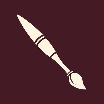 Paint brush trendy useful important Illustration design gorgeous colorful background