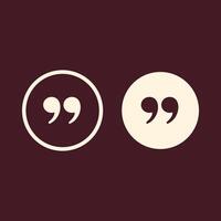 Quote Mark trendy art design useful amazing colorful useful illustration vector