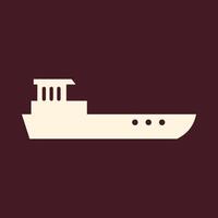 Barge trendy art design applicable amazing colorful useful illustration vector