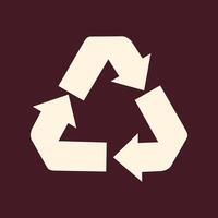 Recycle arrow trendy art design applied amazing colorful useful illustration vector