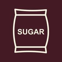 Sugar trendy useful important Illustration design cute colorful background vector